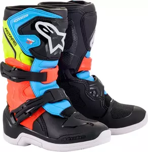 Alpinestars Tech 3S Kids zapatillas cross/enduro negro/azul/rojo/amarillo 1-1