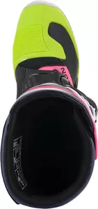 Alpinestars Tech 3S Kids cross/enduro cipő fluo sárga/fekete/rózsaszín/zöld 6-5