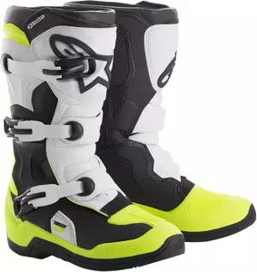 Alpinestars Tech 3S Vaikiški krosiniai/enduro batai juoda/balta/geltona 4-1