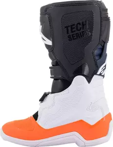 Alpinestars Tech 7S Ifjúsági cross/enduro cipő narancs/fehér/fekete 6-6
