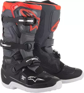 Alpinestars Tech 7S cizme de tineret cross/enduro negru/gri/roșu 7