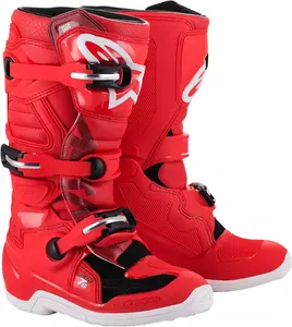 Alpinestars Tech 7S Tineret cros/enduro cizme roșu 3-1