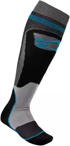 Alpinestars MX Plus 1 чорапи черни/сиви/сини L/2XL-1