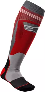 Alpinestars MX Plus 1 čarape crne/sive/crvene L/2XL-1