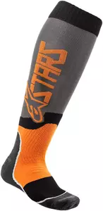 Alpinestars MX Plus-2 чорапи черни/сиви/оранжеви S/M-1