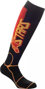 Alpinestars MX Pro ponožky černá/žlutá/oranžová L-1