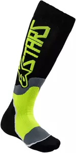 Alpinestars MX Junior Plus2 ponožky černá/žlutá M/L - 4741920-155