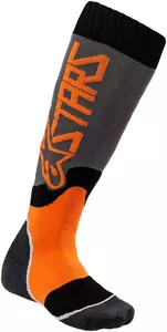 Alpinestars MX Junior Plus2 ponožky šedé/oranžové M/L - 4741920-9040
