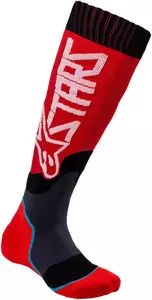 Alpinestars MX Junior Plus2 ponožky červená/biela M/L - 4741920-32