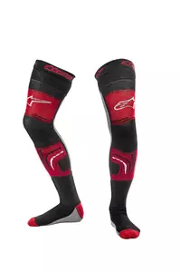 Alpinestars Knee Brace Long Socks κόκκινες/μαύρες/γκρι κάλτσες L/2XL-2