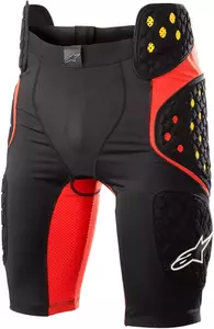 Pantaloni scurți Alpinestars Sequence Pro cu protecții negru/roșu 2XL - 6507718-13-2X