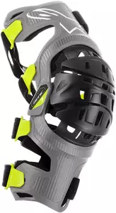Par de ortóteses de joelho Alpinestars Bionic-7 cinzento/preto M - 6501319-195-M