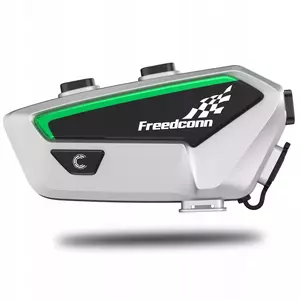 FreedConn FX Single 1 capacete 2000m intercomunicador cinzento-2