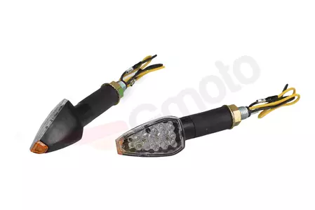Smerové indikátory čierne dlhé 14 LED diód-2