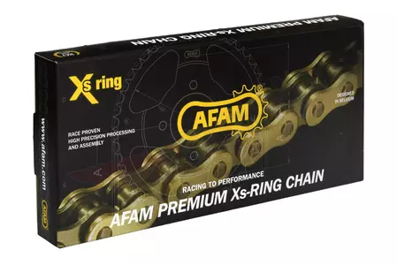 Afam 520 XSM-GG 116 Xs-Ring odprta pogonska verižica z zaponko zlata-zlata - A520XSM-GG 116L