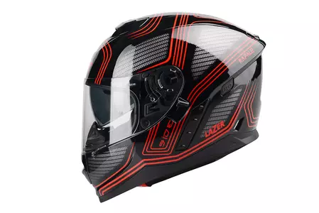Lazer Rafale Evo Darkside capacete integral de motociclista preto vermelho L-3