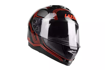 Lazer Rafale Evo Darkside capacete integral de motociclista preto vermelho M-1