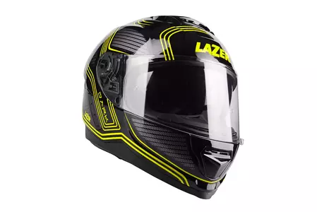 Lazer Rafale Evo Darkside capacete integral de motociclista preto amarelo L-1
