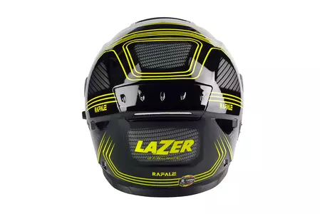 Lazer Rafale Evo Darkside capacete integral de motociclista preto amarelo L-4