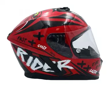 Lazer Rafale Evo Oni červená černá 2XL integrální helma na motorku-2