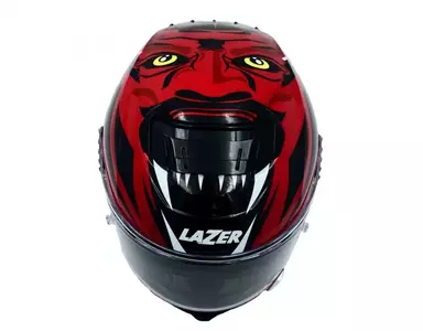 Capacete integral de motociclista Lazer Rafale Evo Oni vermelho preto L-3