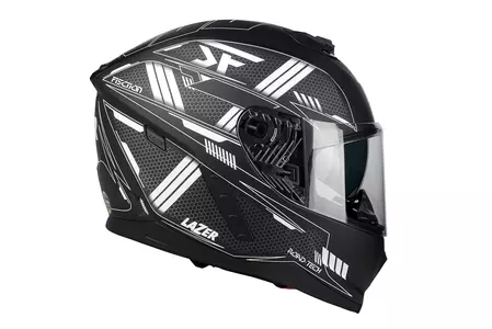 Lazer Rafale Evo Roadtech capacete integral de motociclista preto branco mate L-2