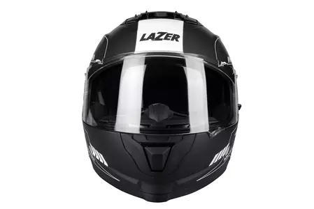 Lazer Rafale Evo Roadtech integralus motociklininko šalmas juodas baltas matinis L-3