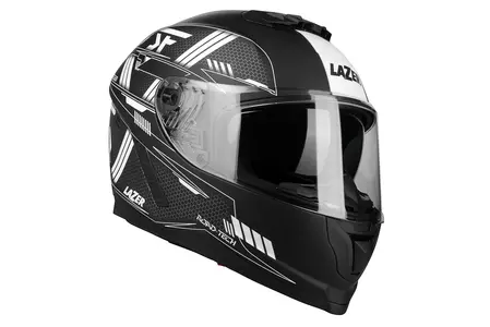 Lazer Rafale Evo Roadtech capacete integral de motociclista preto branco mate XL-1