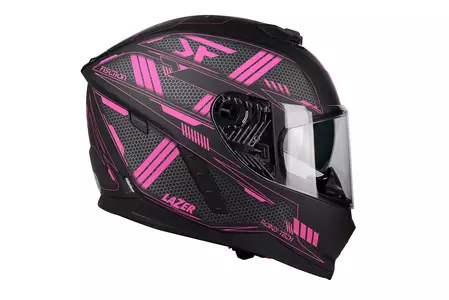 Lazer Rafale Evo Roadtech capacete integral de motociclista preto rosa mate M-2