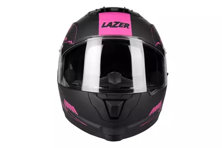 Lazer Rafale Evo Roadtech integralus motociklininko šalmas juodas rožinis matinis M-3