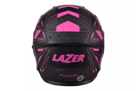 Lazer Rafale Evo Roadtech capacete integral de motociclista preto rosa mate M-4