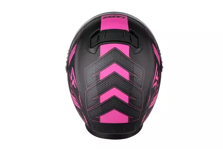 Lazer Rafale Evo Roadtech capacete integral de motociclista preto rosa mate M-5