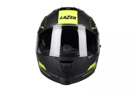 Lazer Rafale Evo Roadtech capacete integral de motociclista preto amarelo mate L-3