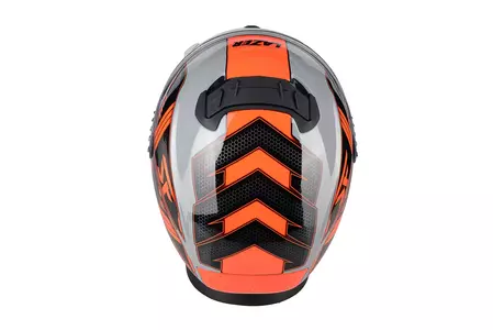 Lazer Rafale Evo Roadtech capacete integral de motociclista cinzento vermelho mate L-5
