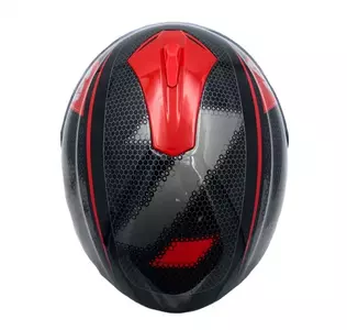 Lazer Vertigo Evo Pixel Dark motociklistička kaciga koja pokriva cijelo lice crno crvena L-3