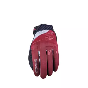 Five RS-3 Evo Lady Motorcycle Gloves Maroon Grey 11-1
