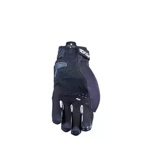 Five RS-3 Evo Lady ženske motorističke rukavice, crno-bijele 11-2