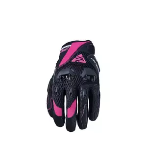 Five Stunt Evo Airflow Дамски ръкавици за мотоциклет черни/розови 7-1