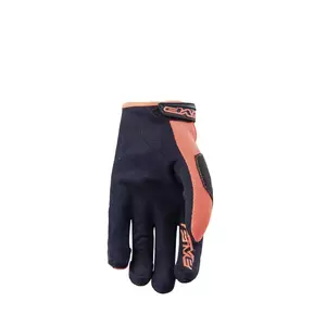 Cinque guanti da moto MXF-3 nero e arancio fluo 10-2