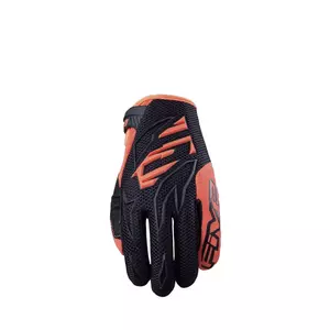 Five MXF-3 ръкавици за мотоциклет черни флуоро оранжеви 9-1