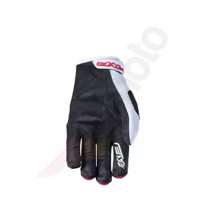 Πέντε γάντια μοτοσικλέτας MXF-3 κόκκινο και λευκό 10-2