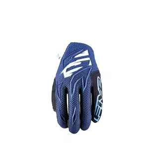 Cinco guantes de moto MXF-3 azul y blanco 11-1