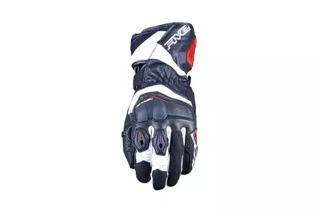 Motoristične rokavice Five RFX-4 Evo črno-bele-rdeče 10-1