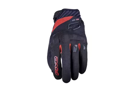 Five RS-3 Evo ръкавици за мотоциклет черни и червени 10-1