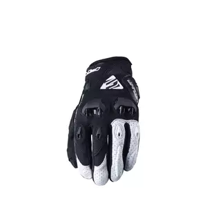 Cinq gants de moto Stunt Evo noir et blanc 11-1