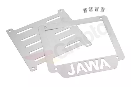 Πλαίσιο πινακίδας κυκλοφορίας Jawa από ανοξείδωτο χάλυβα - 675127