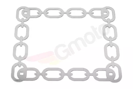 Okvir registarske pločice, lanac od nehrđajućeg čelika-3