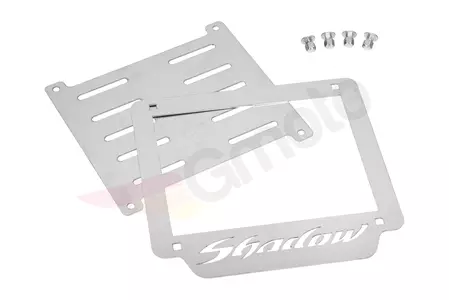 Cadre de plaque d'immatriculation Honda Shadow acier inoxydable