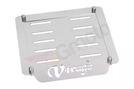 Yamaha Virago targa in acciaio inox-2
