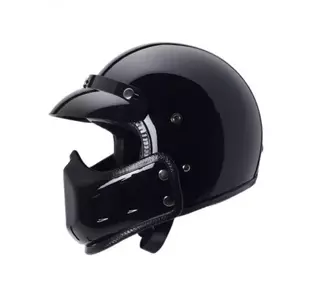 Cască de motocicletă cu mandibulă detașabilă Awina TN8658E M negru lucios-2